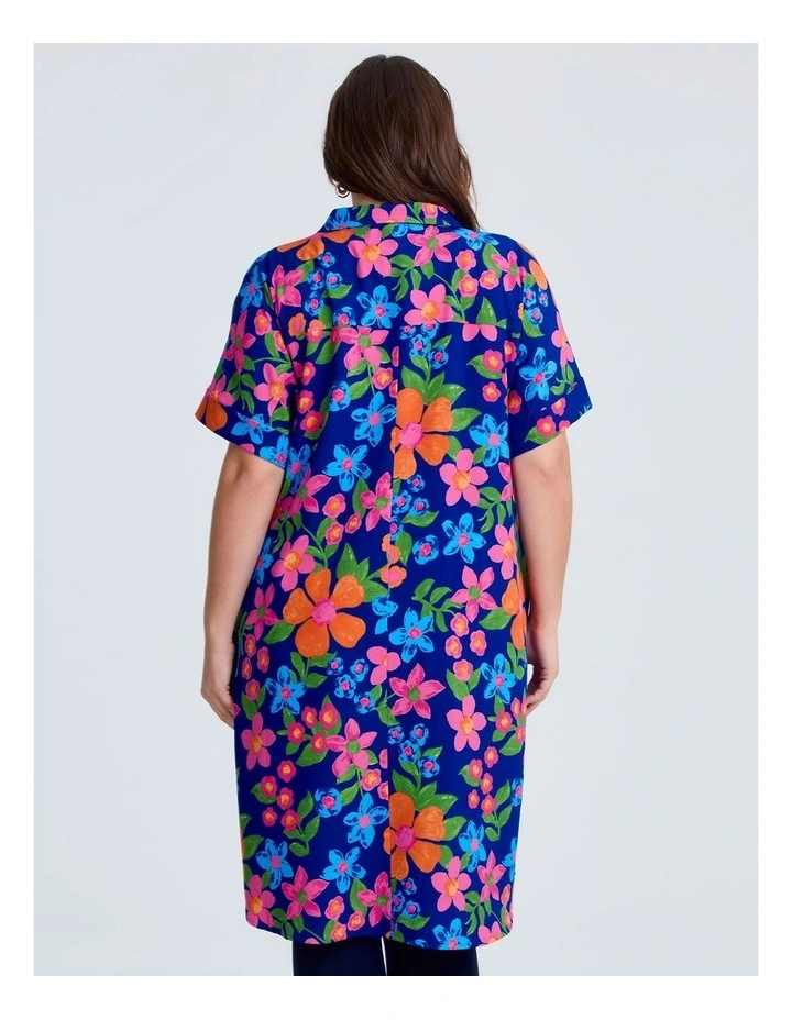 Preston Shirt Dress in Multi image 2