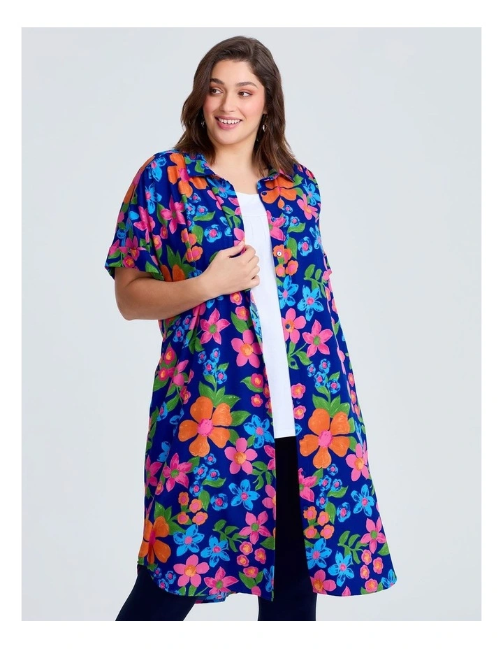 Preston Shirt Dress in Multi image 4