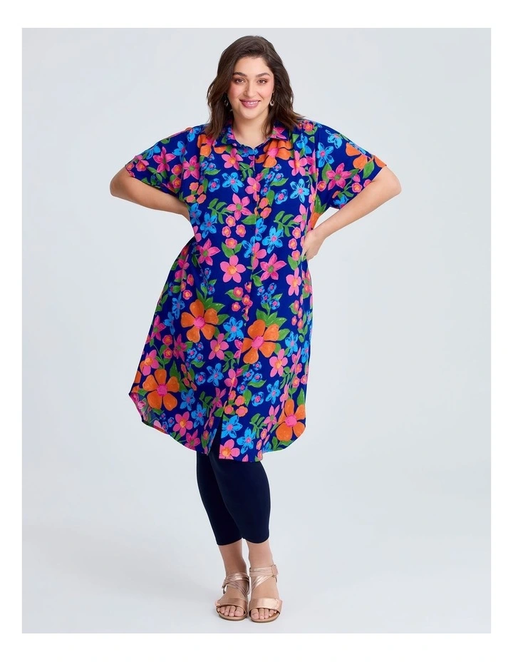 Preston Shirt Dress in Multi image 5