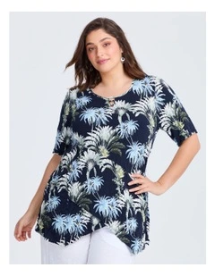 Selena Keyhole Top in Multi