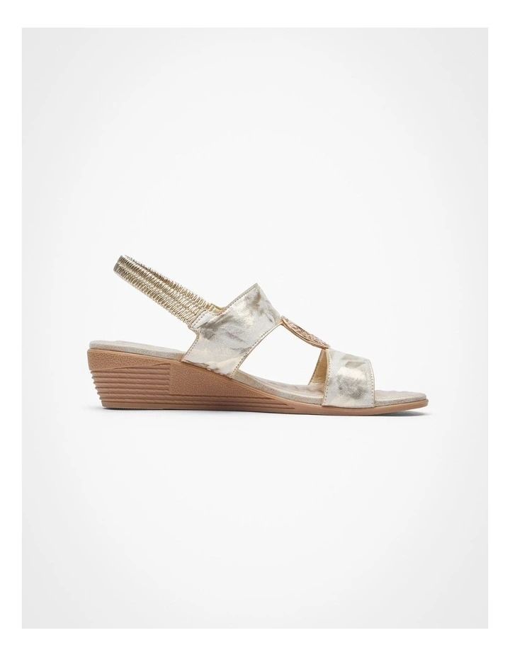 Ring Wedge Sandal in Metallic image 1