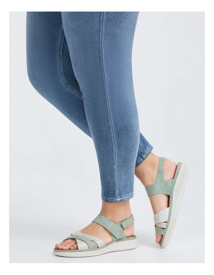 Nevis Flex Sandal in Light Sage image 6