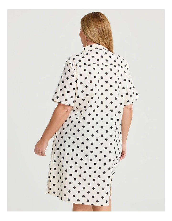 Cotton Linen Utility Dress Spot image 2