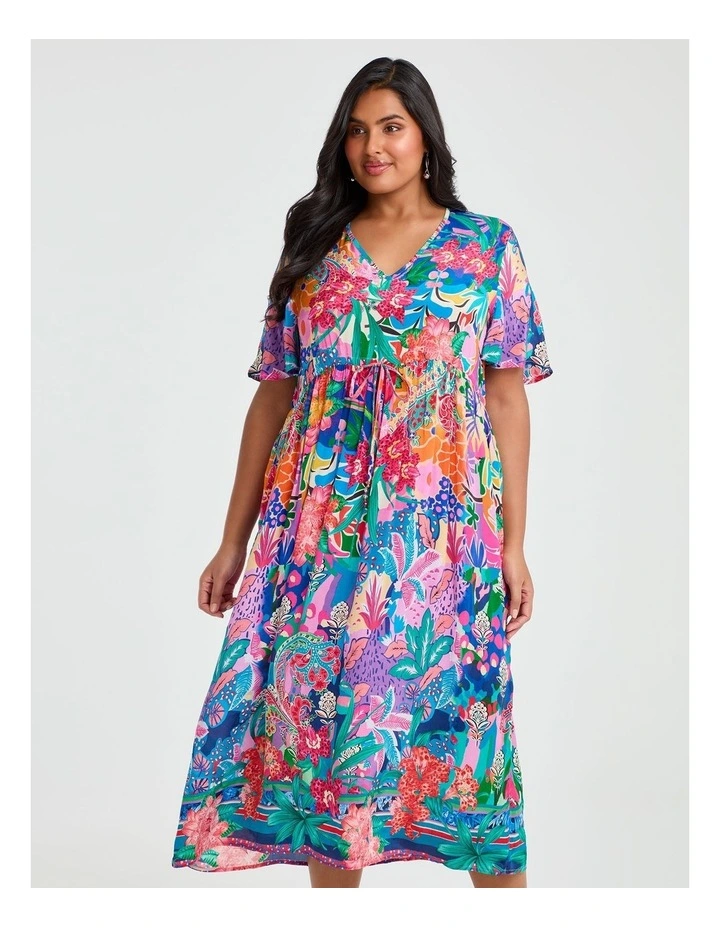 Natural Vanda Dress Print image 3