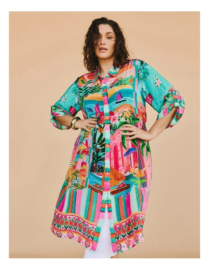 Natural Riveria Dress Print image 6