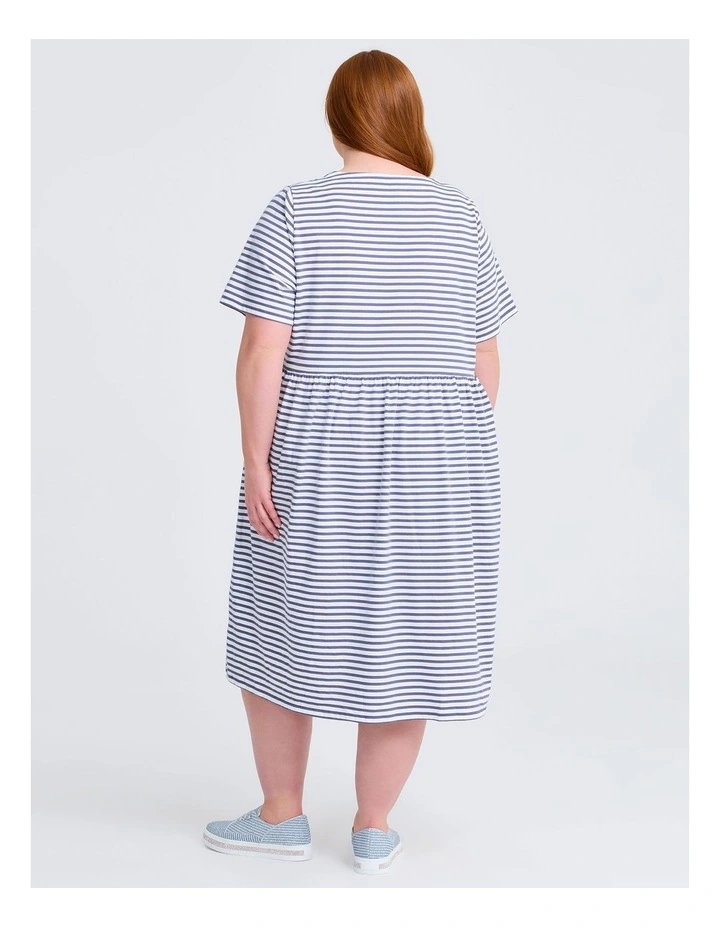 Sabina Stripe Dress Steel image 2