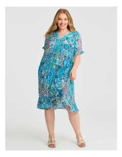 Natural Getaway Floaty Dress Print
