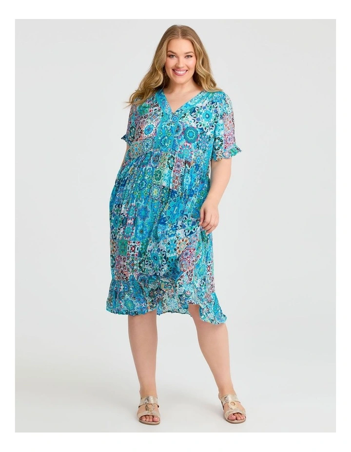 Natural Getaway Floaty Dress Print image 1