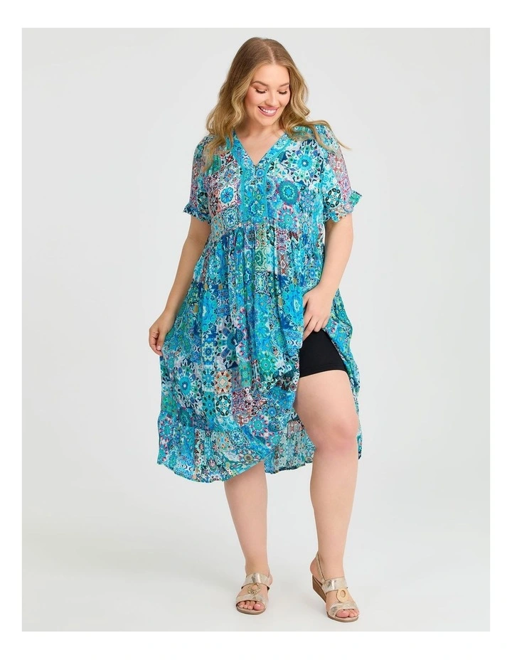 Natural Getaway Floaty Dress Print image 3