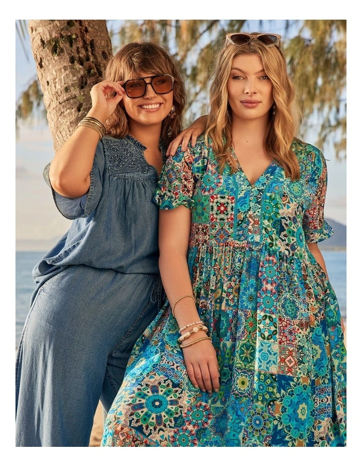 Natural Getaway Floaty Dress Print image 5