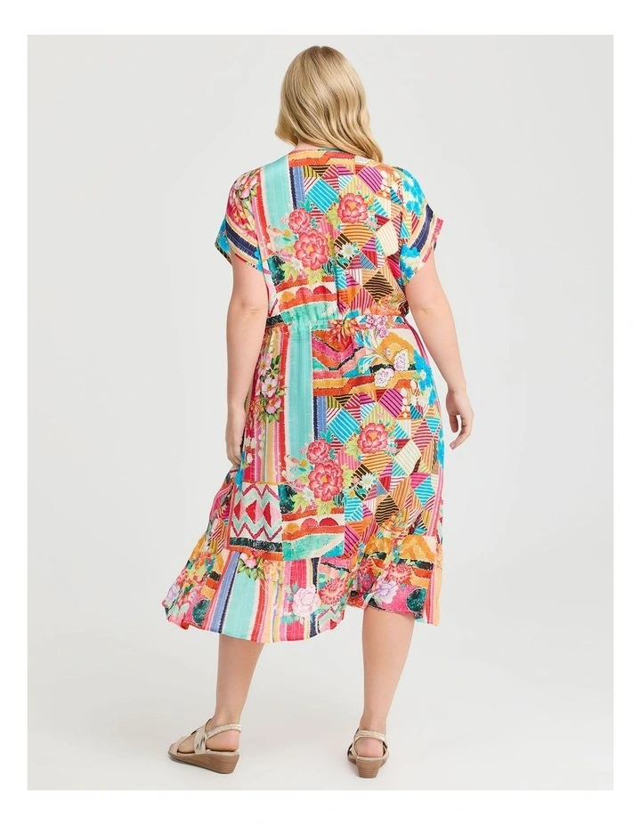 Natural Sunkissed Sands Dress in Print image 2