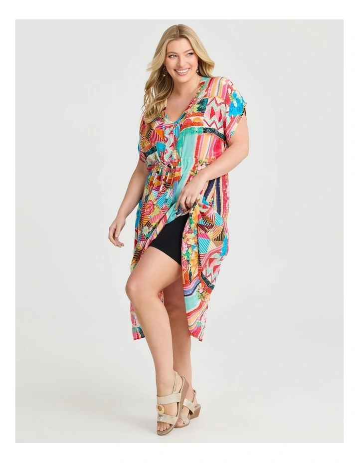 Natural Sunkissed Sands Dress in Print image 4