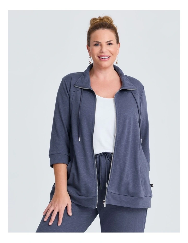 Active Sweat Jacket Steel image 3