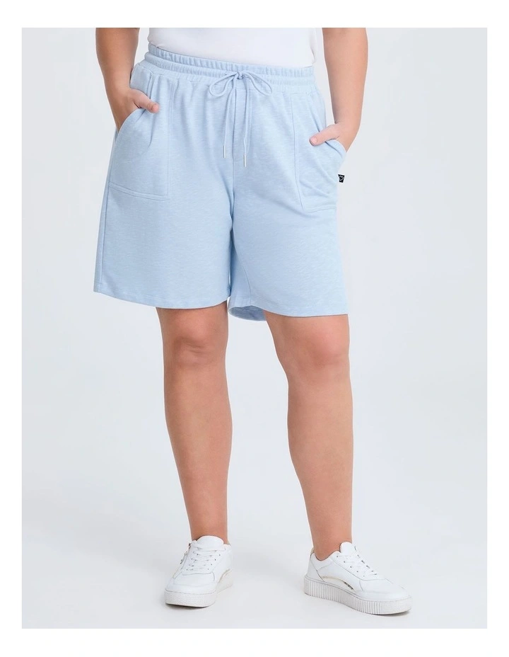 Pull On Sweat Short in Ice Blue image 1