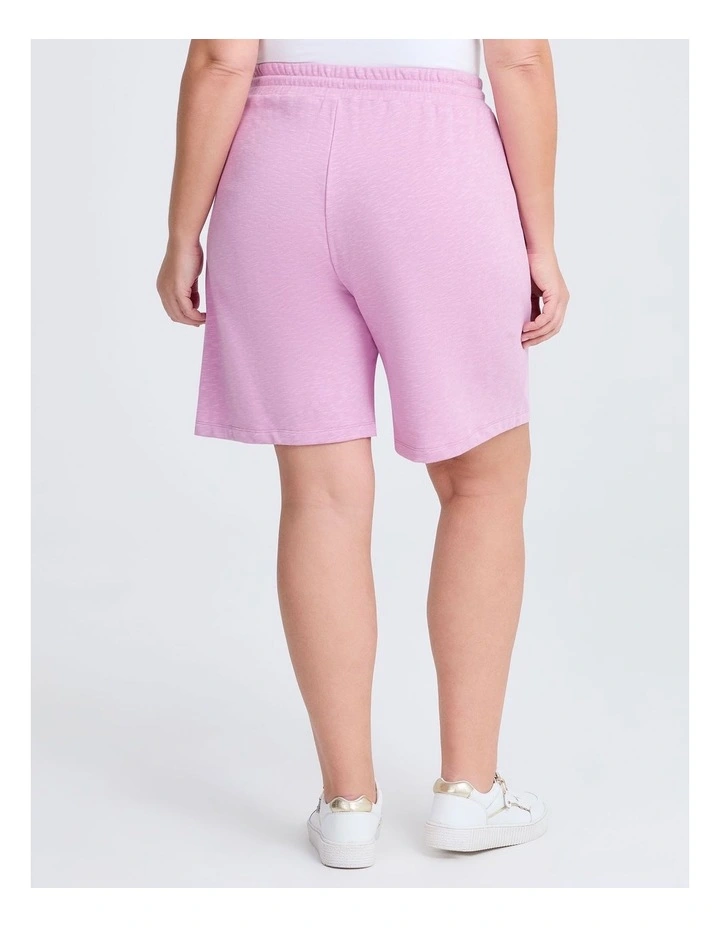 Pull On Sweat Short in Lilac image 2
