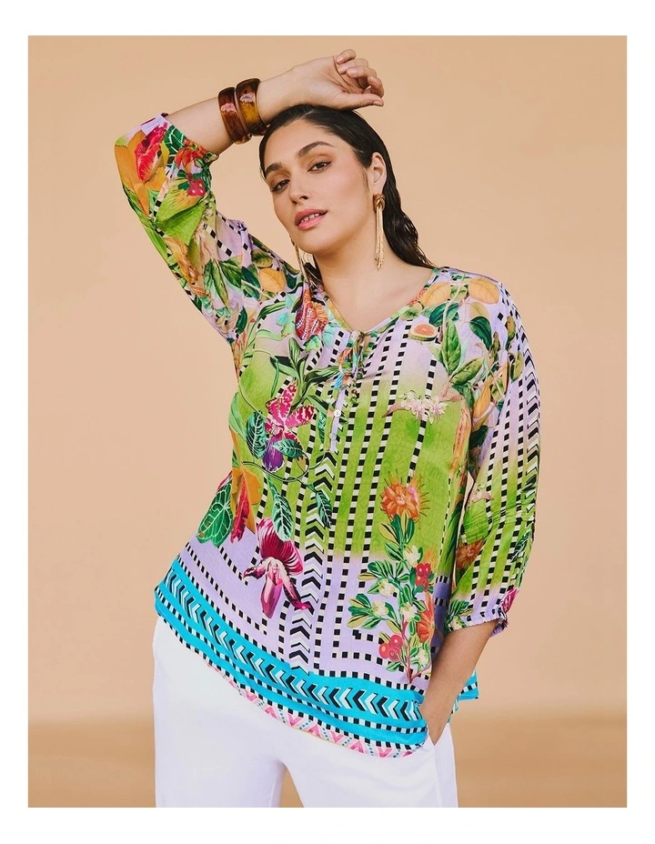 Boheme Natural Top in Multi image 4