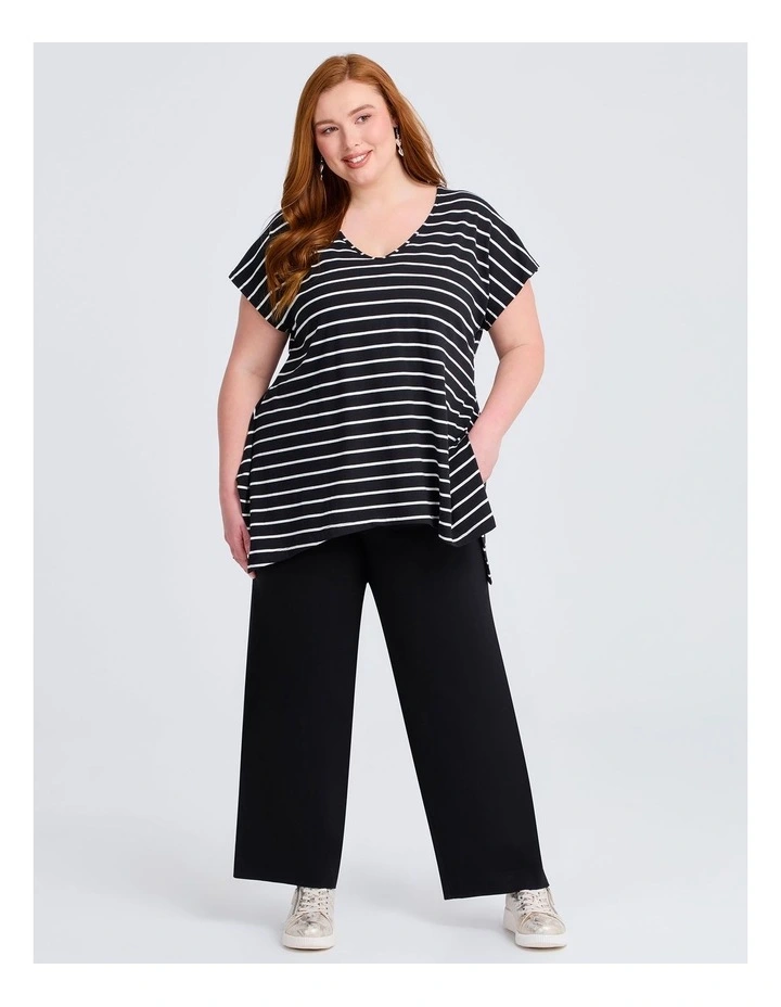 Brooke Stripe T-shirt Black/white image 3