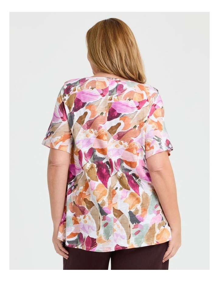 Petal Cotton Modal Slub Top Print image 2