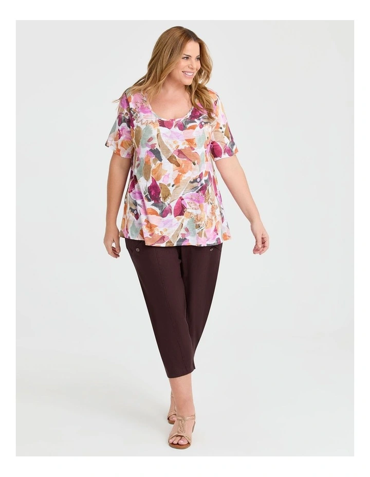 Petal Cotton Modal Slub Top Print image 3