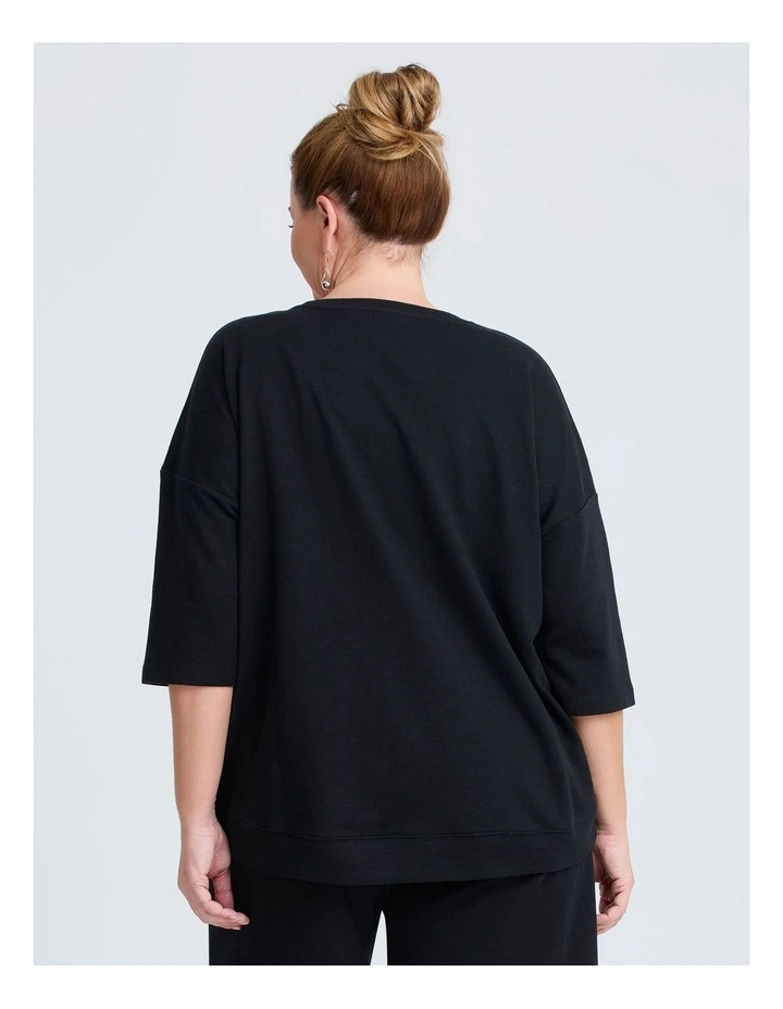 Patch Pocket Sweat Black image 2