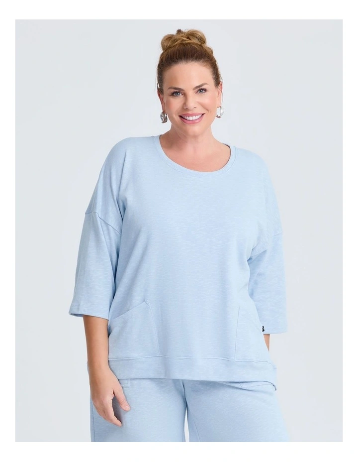 Patch Pocket Sweat Ice Blue image 1