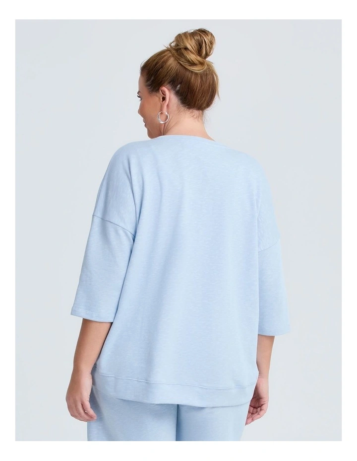 Patch Pocket Sweat Ice Blue image 2