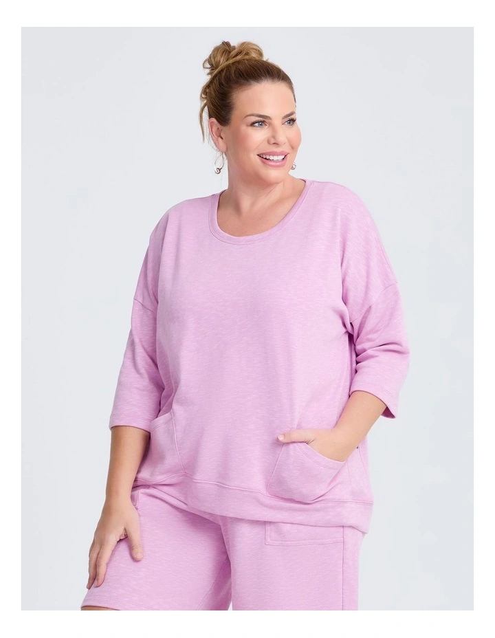 Patch Pocket Sweat Lilac image 1