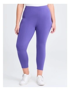 Bamboo Breezy 7/8 Legging in Purple Iris