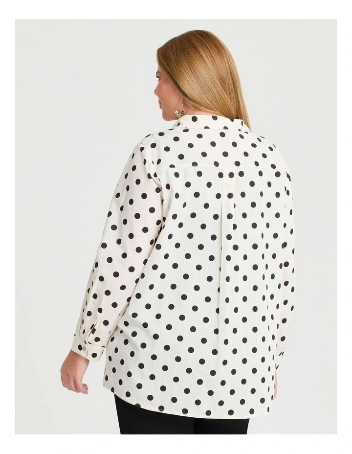 Cotton Linen Essential Shirt in Spot image 2