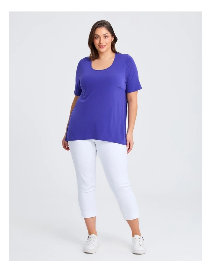 Strive Scoop Neck Top in Purple image 3