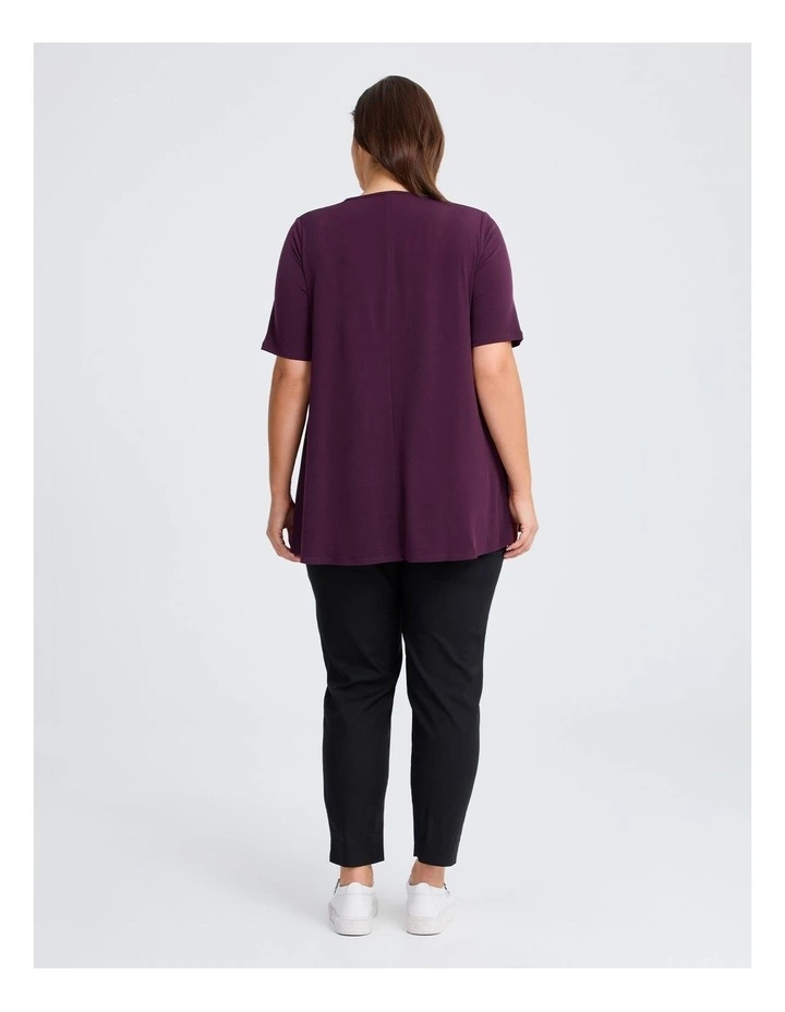 Strive Scoop Neck Top Aubergine image 2