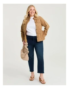 The Petite Luxe Looker Jean in Mid Blue