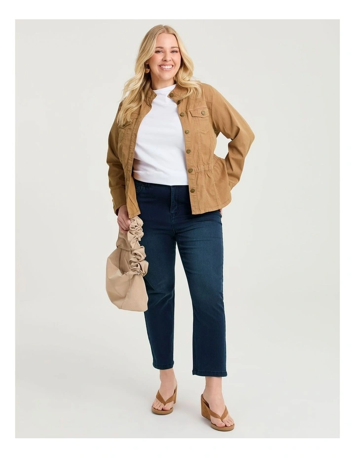 The Petite Luxe Looker Jean in Mid Blue image 1