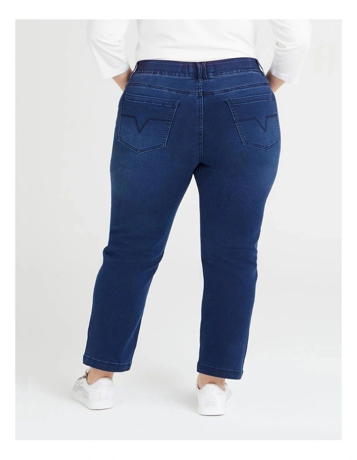 The Petite Luxe Looker Jean in Mid Blue image 2
