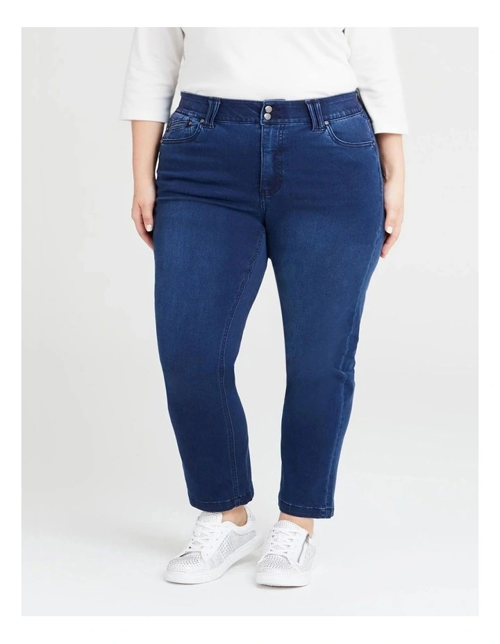 The Petite Luxe Looker Jean in Mid Blue image 3