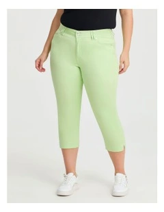 The Crop Luxe Looker Pistachio Green
