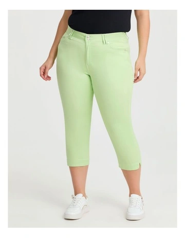 The Crop Luxe Looker Pistachio Green