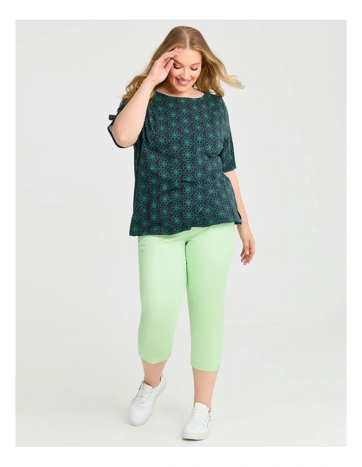 The Crop Luxe Looker Pistachio Green image 3