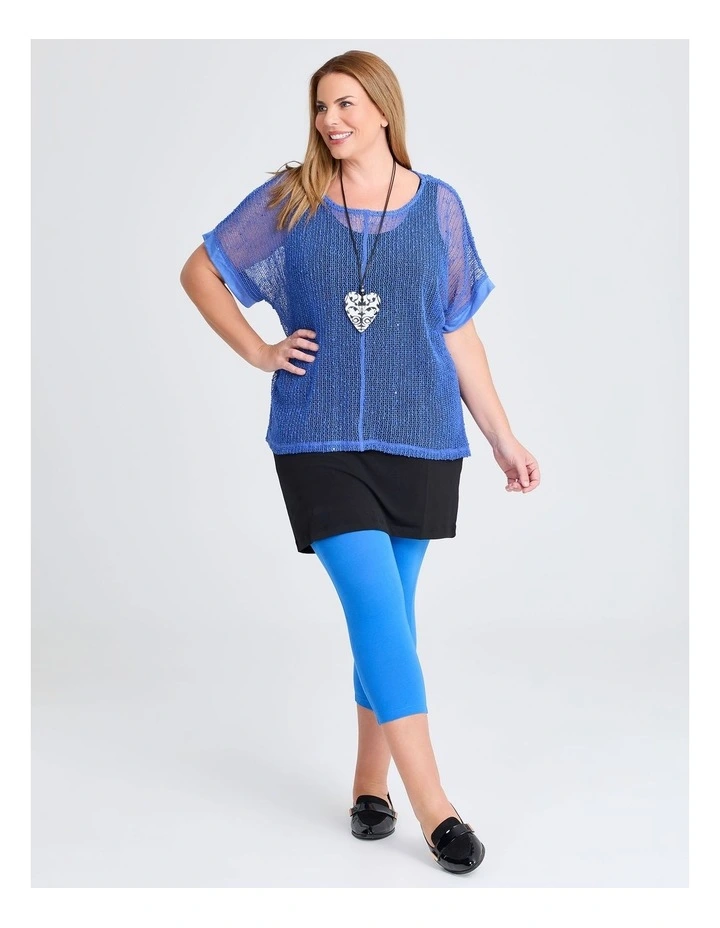 Australian Cotton Crop Legging in Sonic Blue image 3