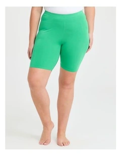 Bamboo Anti Chafe Crop Short Deep Mint