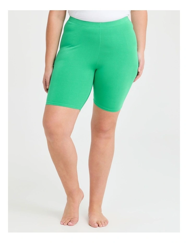 Bamboo Anti Chafe Crop Short Deep Mint image 1