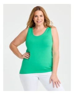 Bamboo Base Cami in Deep Mint