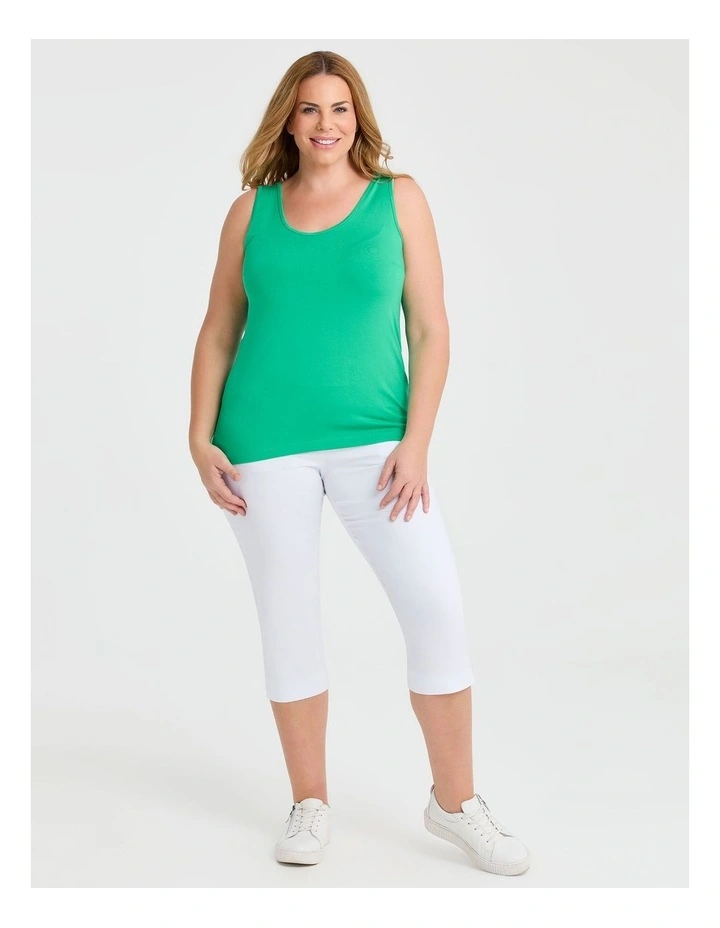 Bamboo Base Cami in Deep Mint image 3