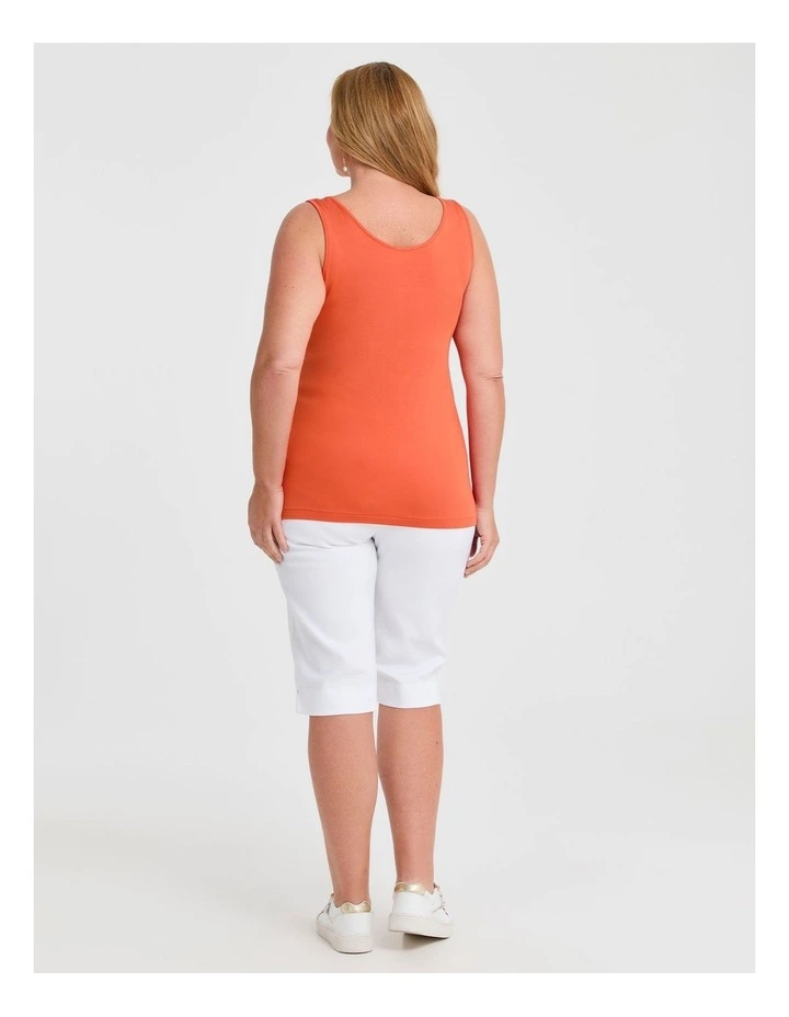 Bamboo Base Cami in Tigerlily Orange image 2