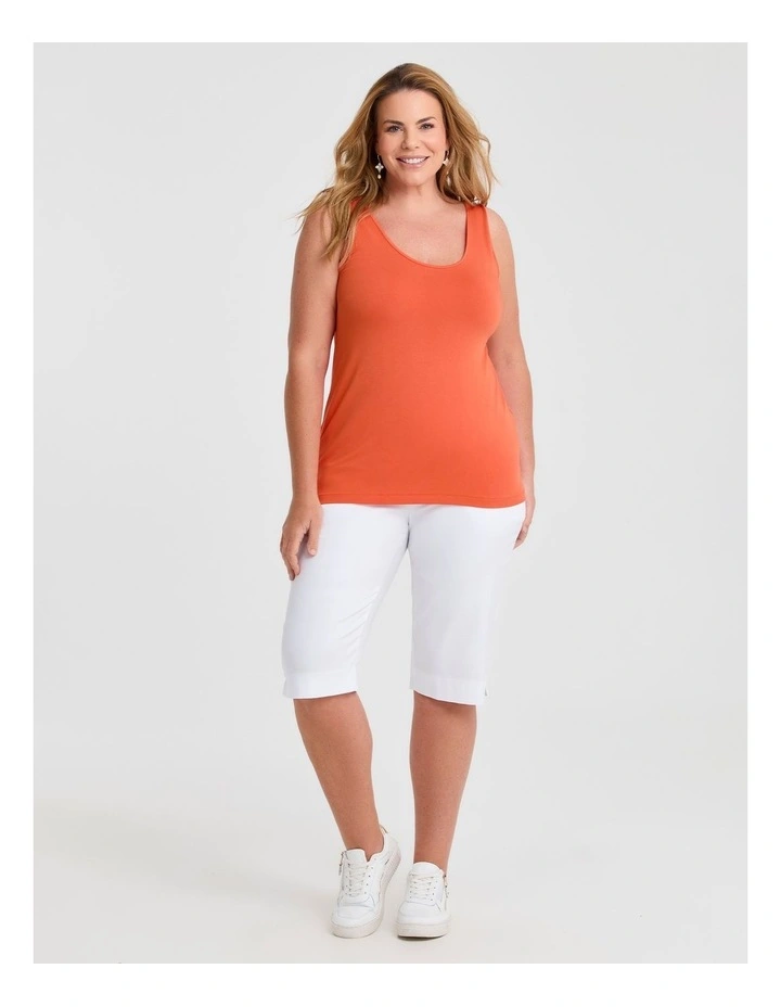 Bamboo Base Cami in Tigerlily Orange image 3