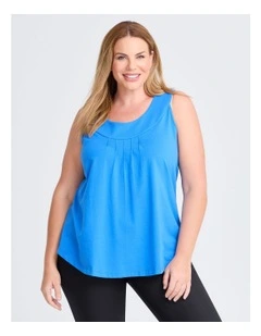 Good Earth Australian Cotton Element Tank in Blue