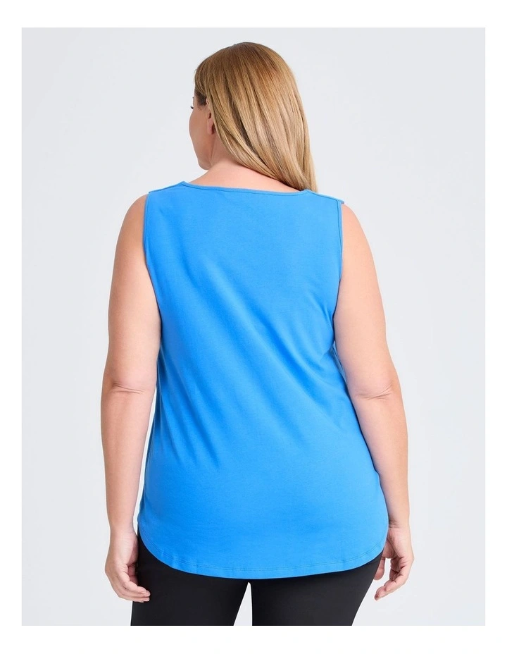Good Earth Australian Cotton Element Tank in Blue image 2
