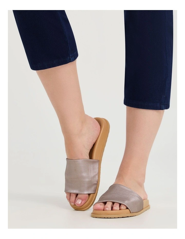 Stretch Slide Sandal in Pewter image 6