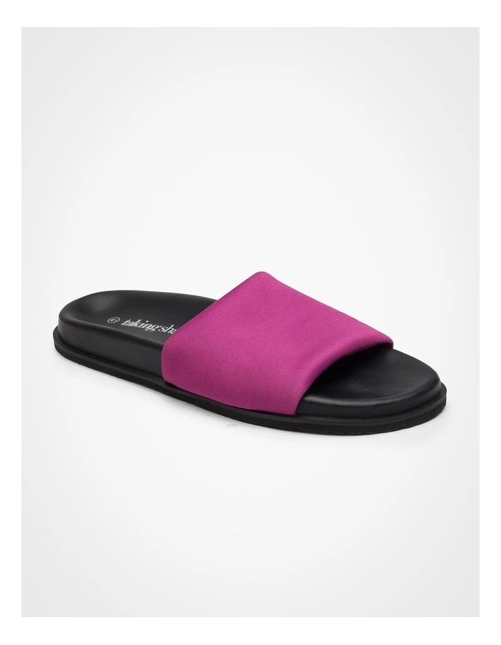 Stretch Slide Sandal in Pink image 2