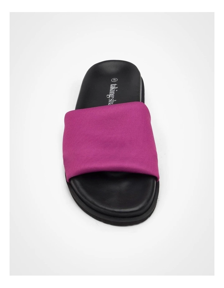 Stretch Slide Sandal in Pink image 3